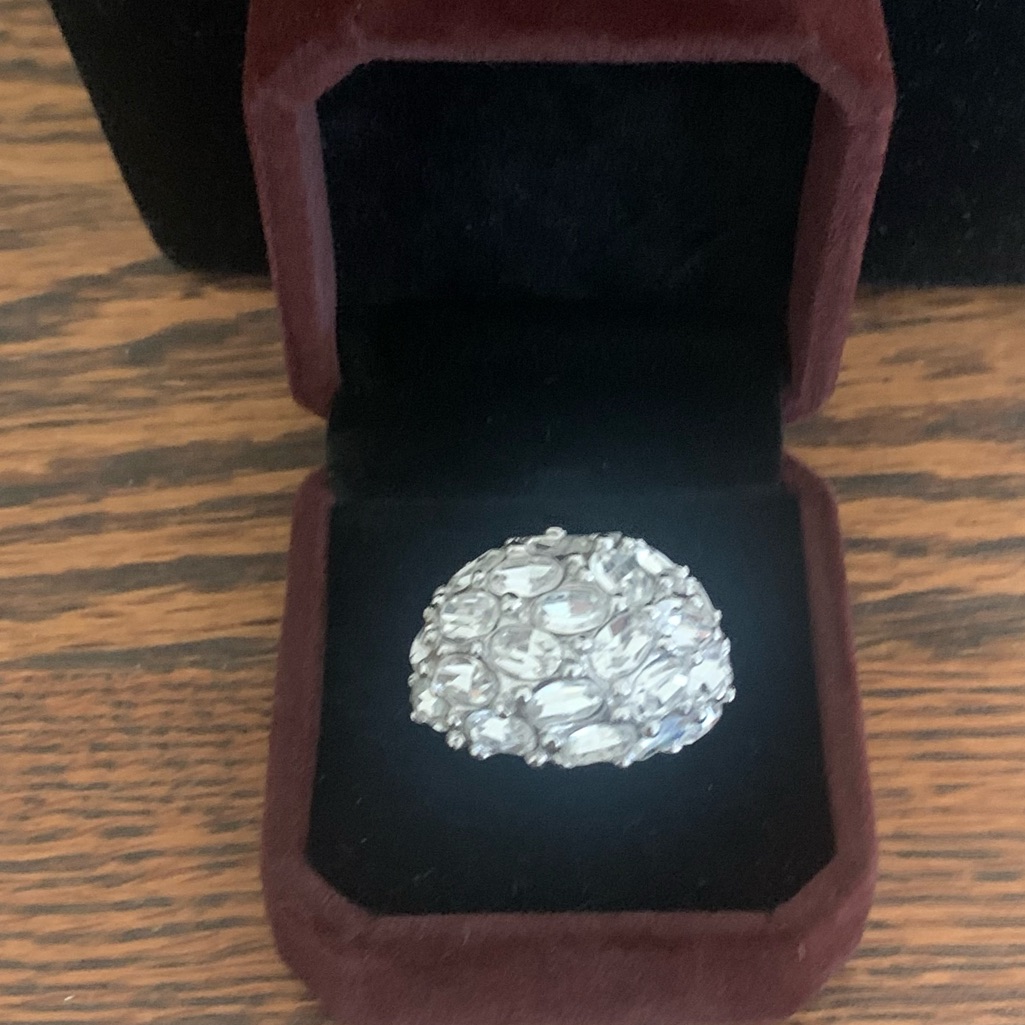 Kjl Crystal Dome Ring Vintage